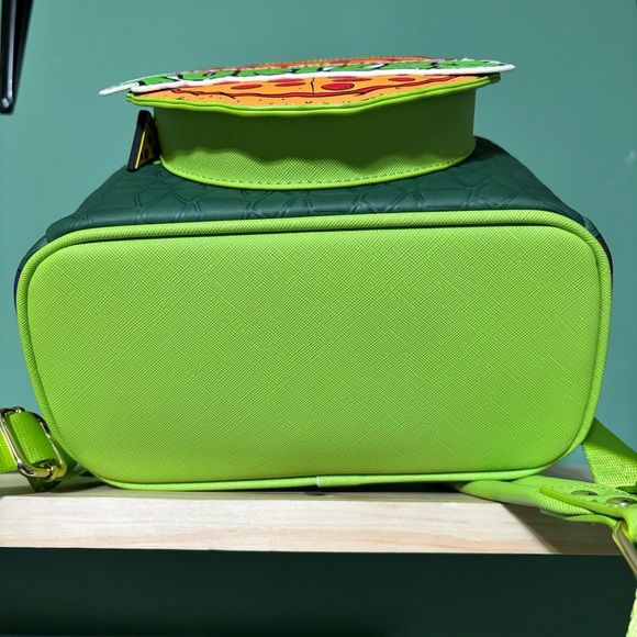 Loungefly Nickelodeon TMNT Teenage Mutant Ninja Turtles Mini Backpack Pizza NWT - Picture 12 of 13